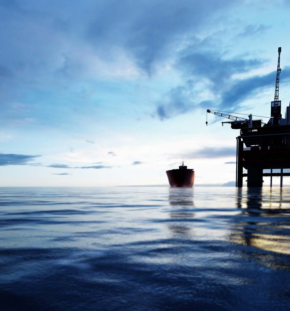 Illustration photo of rigg at sea